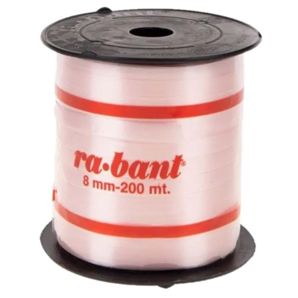 Açık Pembe Renk Rafya Rabant 8 Mm * 200 Mt